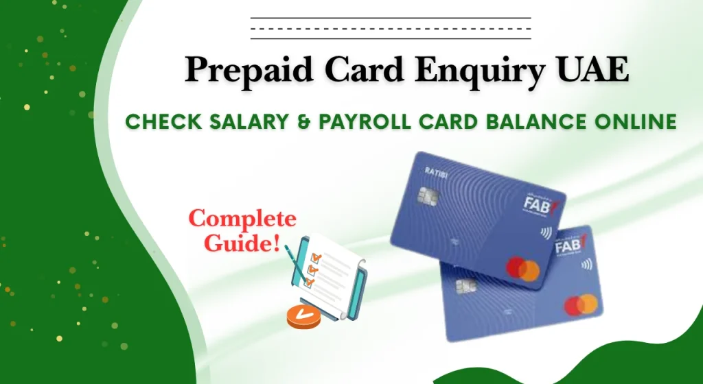 Prepaid Card Enquiry UAE