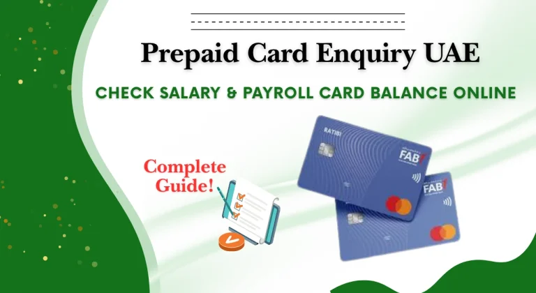 Prepaid Card Enquiry UAE