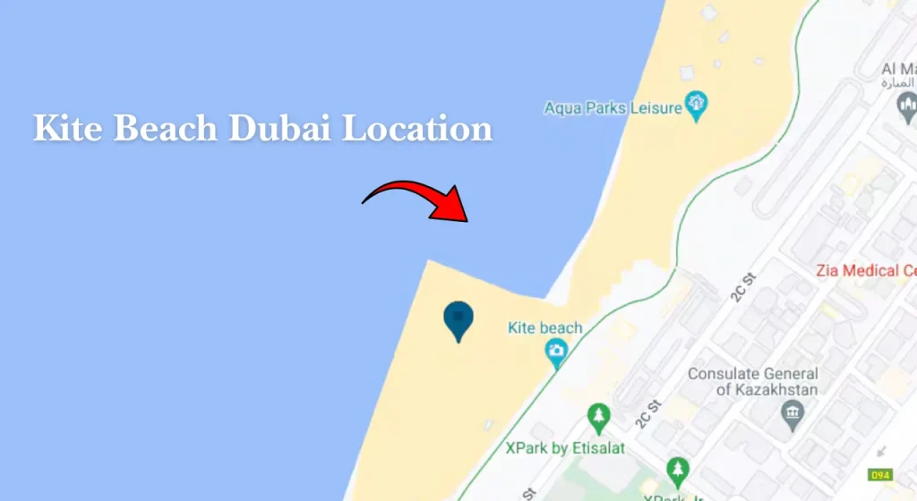 Kite Beach Dubai Location